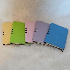 Colorful Tree Embossed Notebooks Set